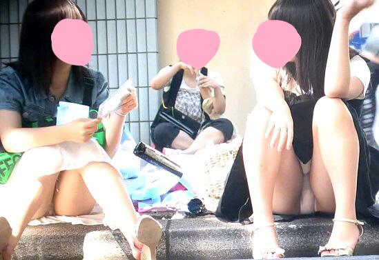 アイドル予備軍 顔出し×パンチラ