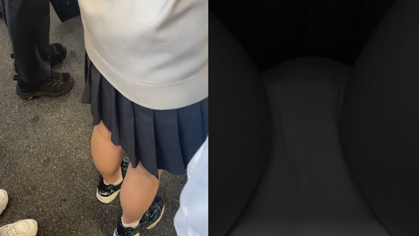 素人プレイ日記 電車×パンチラ