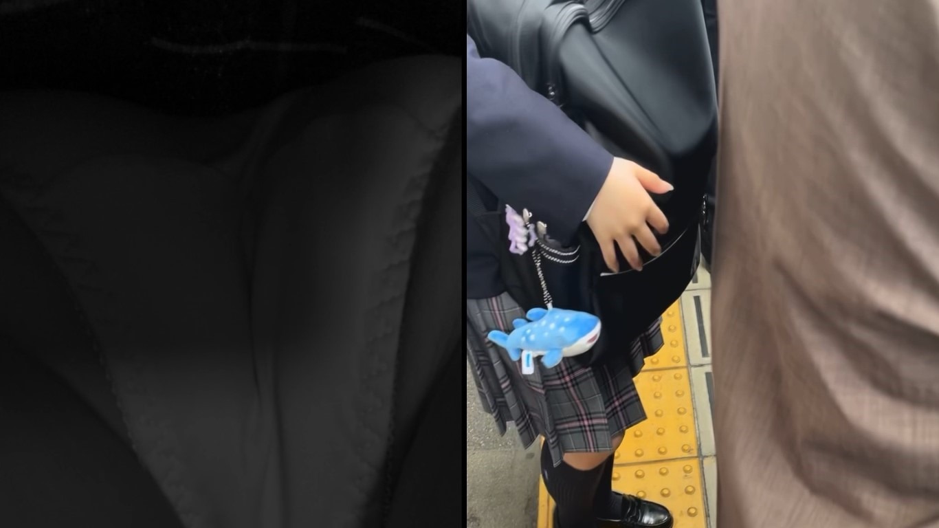 素人プレイ日記 電車×パンチラ