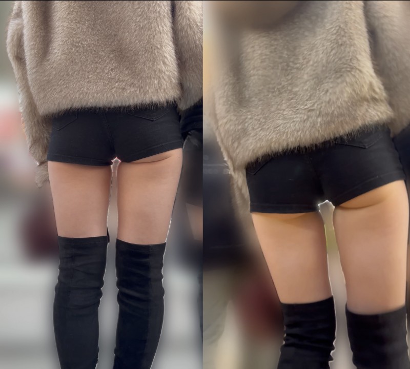 エース「短めのショートパンツにロングブーツ」
