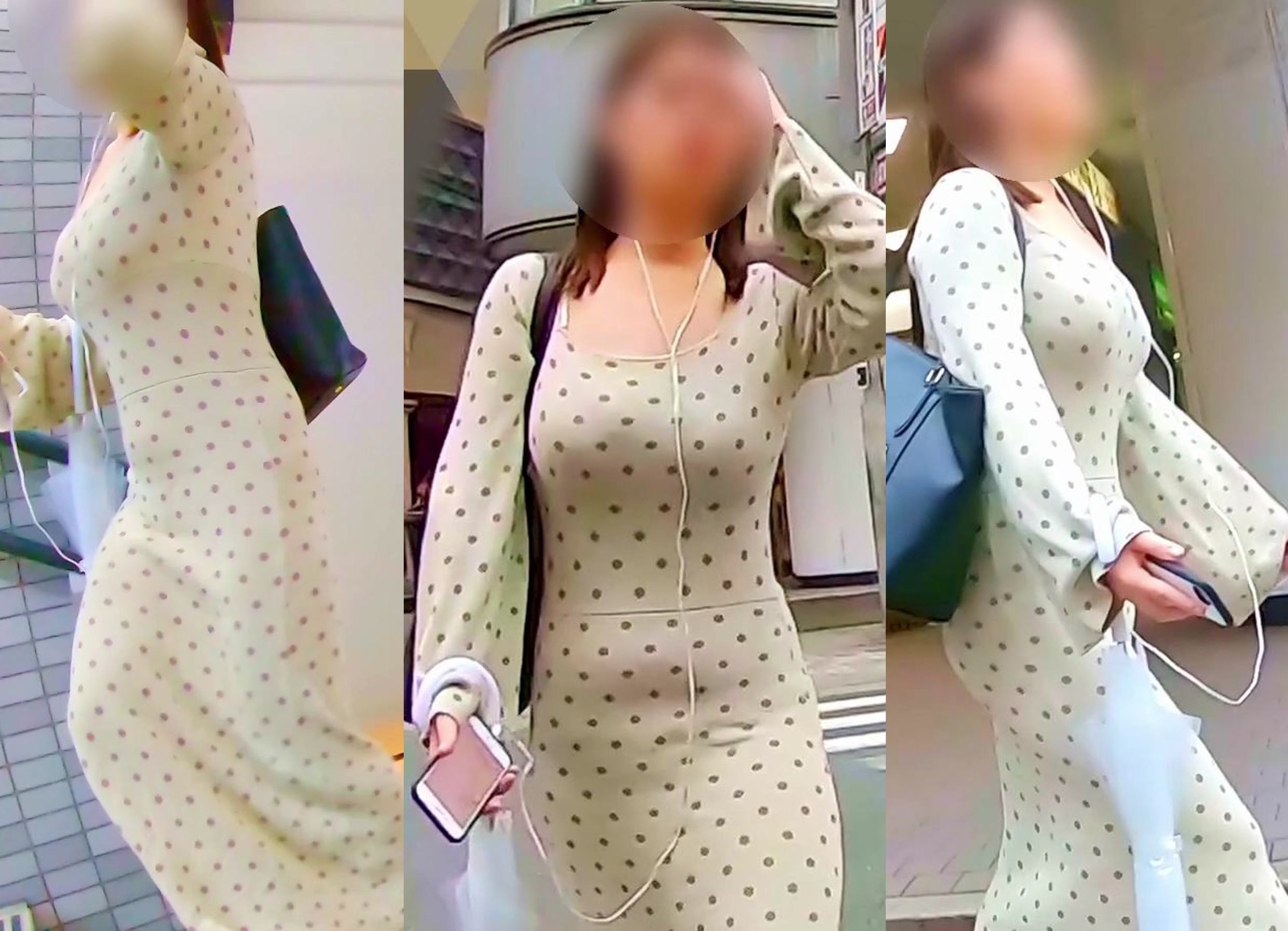 FetiWO 巨乳、乳揺れ、ムッチリ、美人、着衣、フェチ、素人、