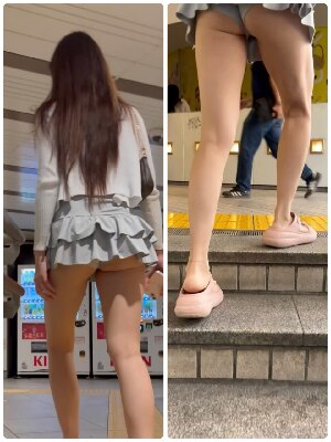 ぽたろう「彼氏とデート中の女子大生くらいの女の子」